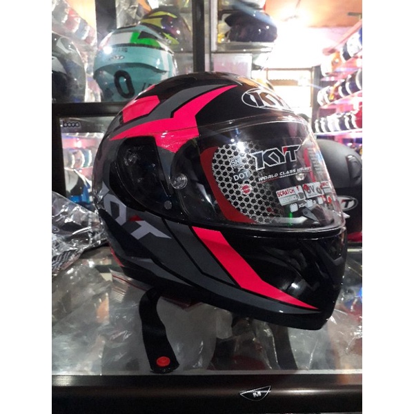 KYT FALCON FR RAID BLACK FUXIA/YELLOW