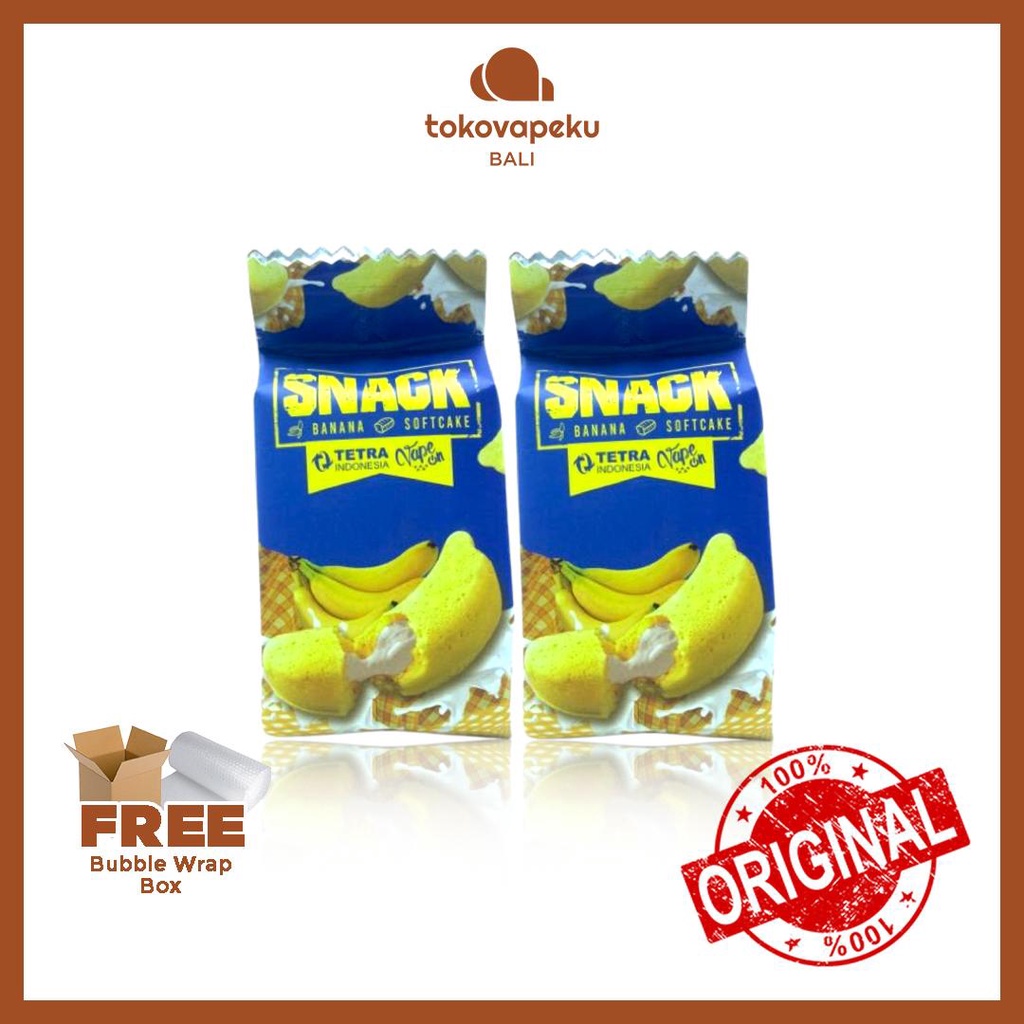 SNACK BANANA SOFT CAKE SNACK V2 BANANA 60ML AUTHENTIC by TETRA X VAPEON