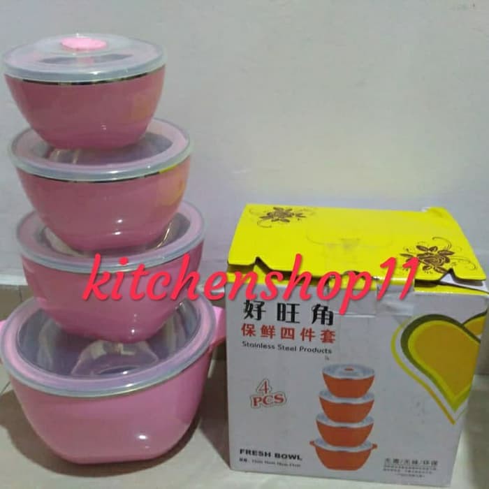 Food warmer / lunchbox / tempat penghangat makanan isi 4pcs