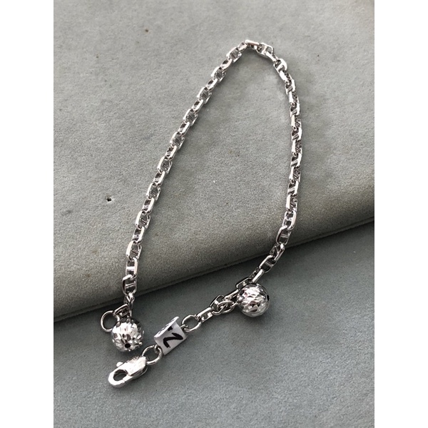 Gelang Rantai Dewasa Emas Putih Asli kadar 750 17k