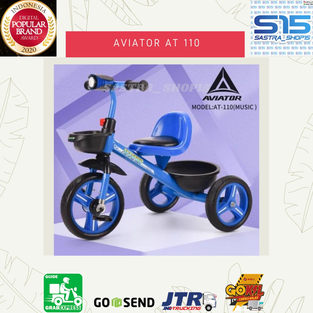 Sepeda Sepedah Speda Dorongan Kereta Anak Bayi Roda 3 Tiga tricycle Anak Bayi Aviator At 110 Murah