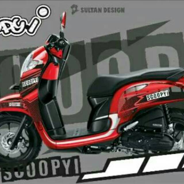 20+ Inspirasi Stiker Scoopy 2018 Variasi