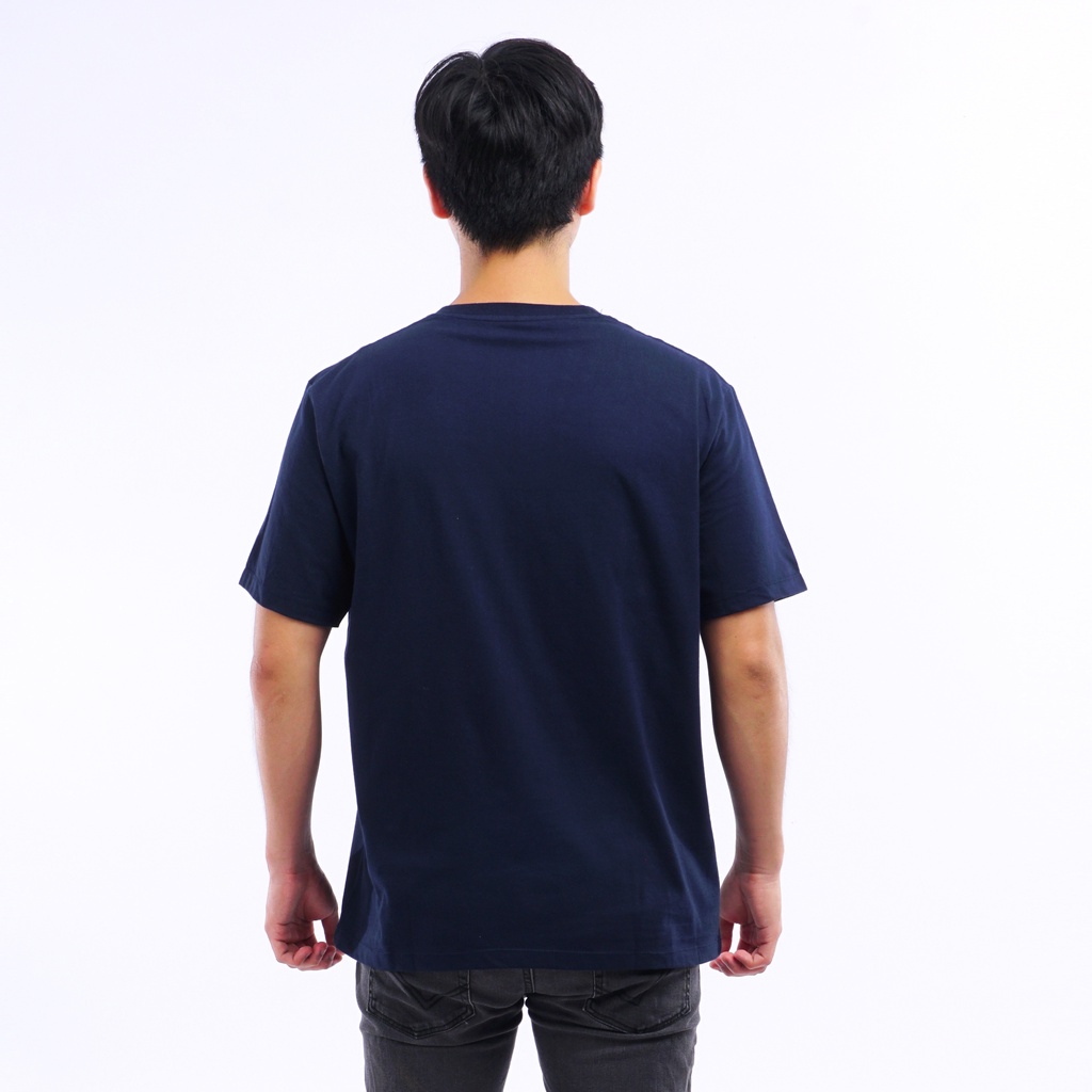 SANVANINA Kaos Polos Pendek Navy | Basic T-Shirt Navy T-01B