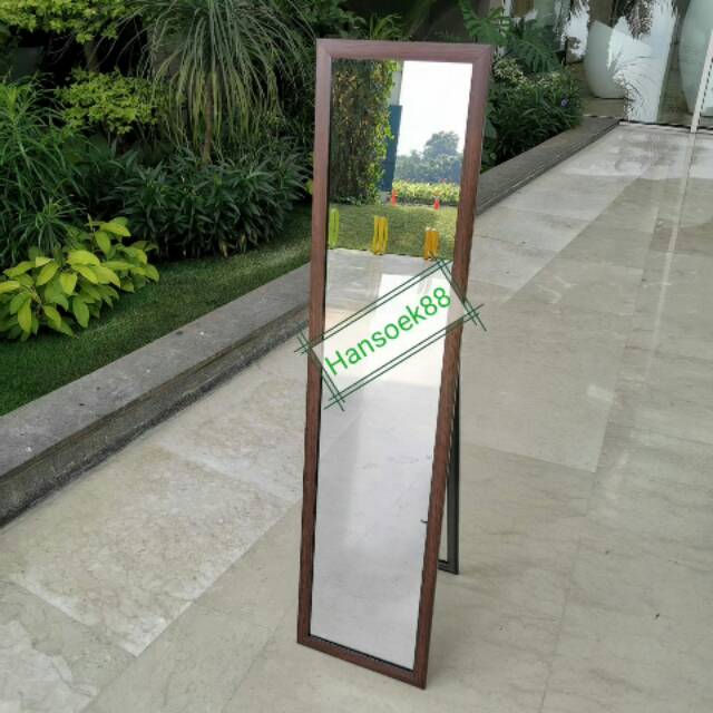 KACA CERMIN STANDING 2IN1 UK 127 X 35 STANDING MIRROR HIGH QUALITY CERMIN FULL BODY CERMIN BADAN HQ