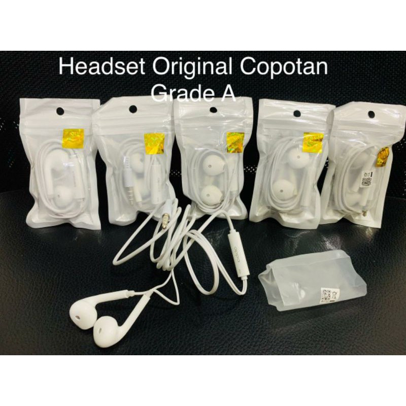 Headset Oppo Original Grade A Copotan Non Packing | Headset Oppo Original | Headset Oppo