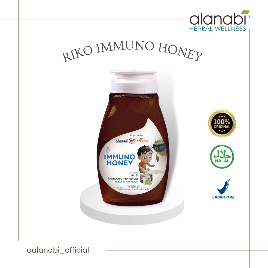 

ALANABI Riko Immuno Honey / Madu Riko The Series X Alanabi 300gr / Madu Kesehatan Untuk Anak