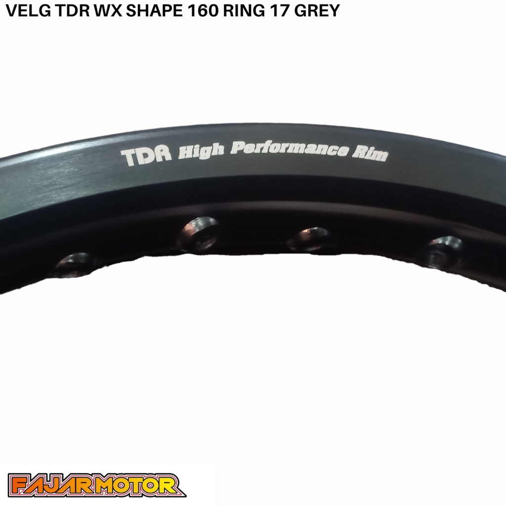 VELG TDR WX 160 RING 17 BLACK GOLD SILVER TITANIUM GREY HOLE 36