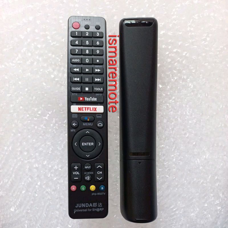 REMOTE REMOT TV Sharp LCD LED Smart Android TV GB326WJSA IR (Non Voice Command)