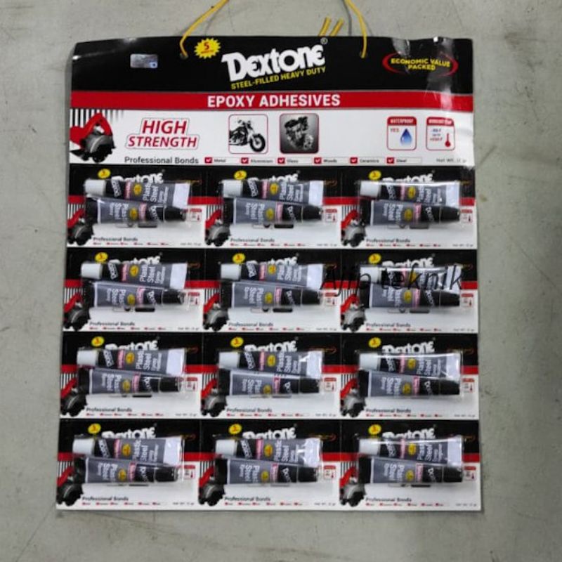 

Dextone Lem Besi Epoxy Plastik Steel 5 Menit 12 gram