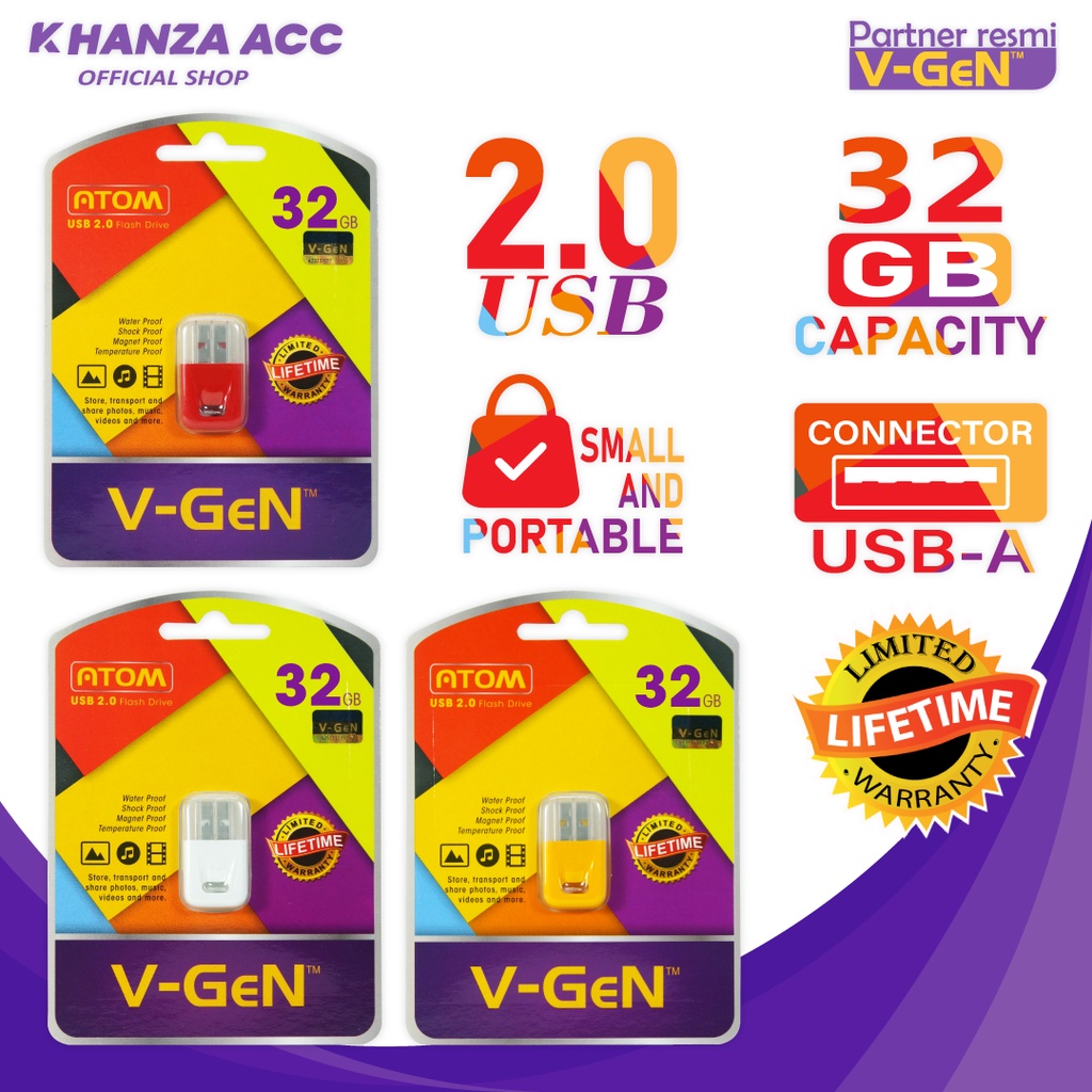 KHANZAACC FLASHDISK VGEN ATOM 32GB USB 2.0