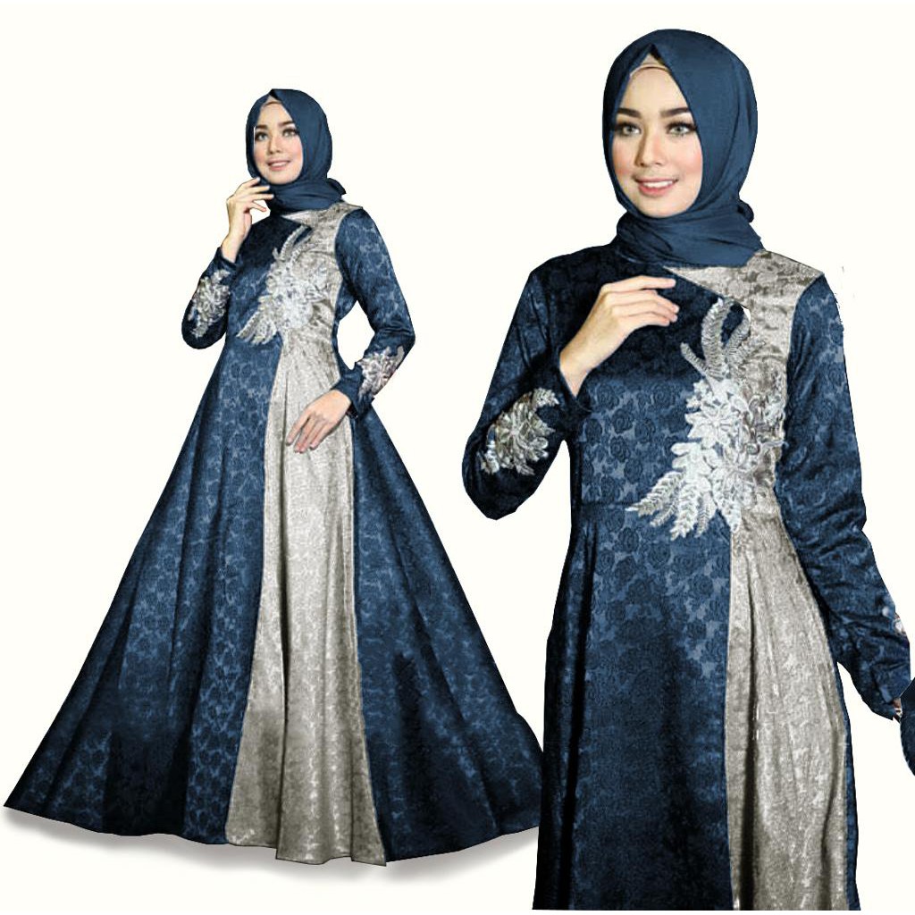 EXCLUSIVE Baju Gamis Model Terbaru Modern PALING KEKINIAN Shopee