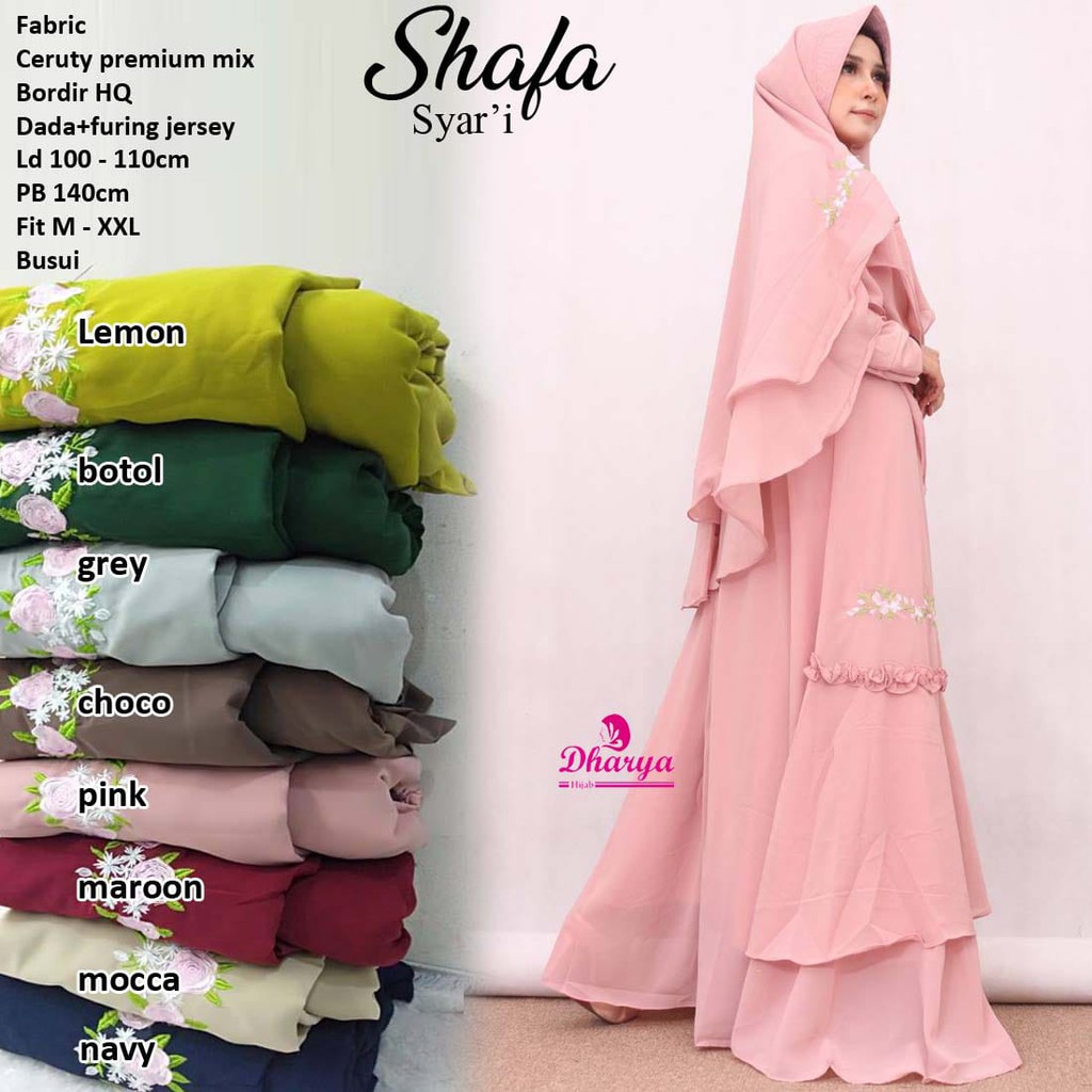 Dress Muslim Gamis Syari SHAFA SYARI