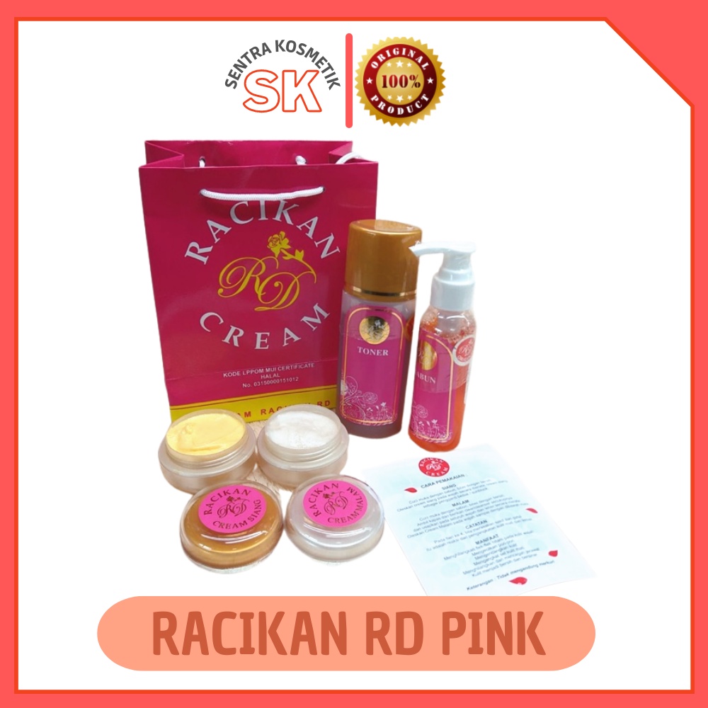 PAKET CREAM RACIKAN RD BAG PINK ORIGINAL 4IN1