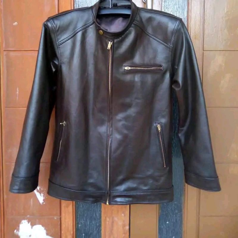 Jaket Kulit Domba Asli Magetan Pria 100% original genuine leather - Garansi Bahan Tebal dan Lentur