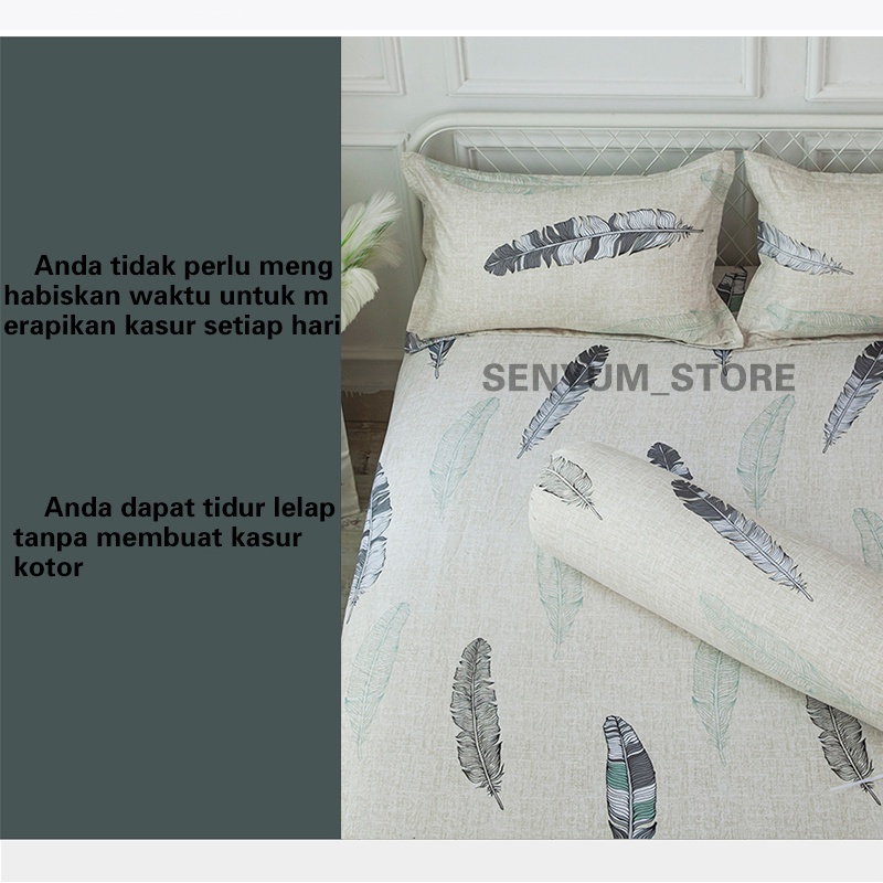 SEPREI Bed Cover Sprei  Menarik Seprai Kualitas Bagus 90x200 120x200 160x200 180x200