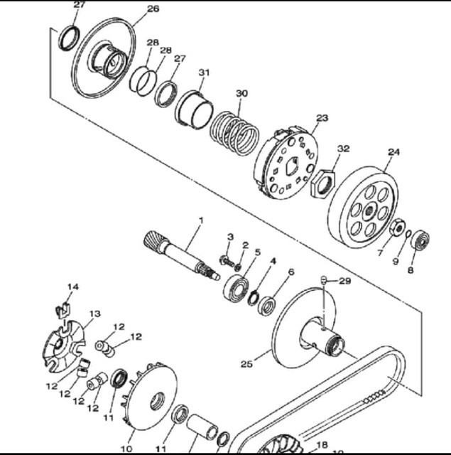 BOSH BOS RUMAH ROLLER ROLER MIO FINO KARBU NOUVO ASLI ORI YAMAHA 90387 16811