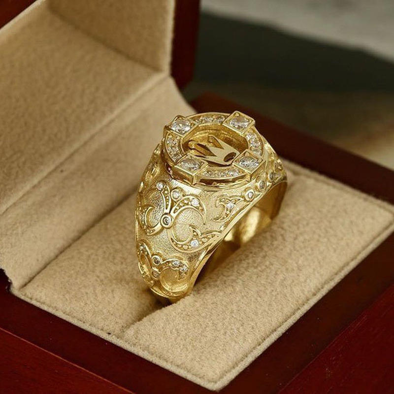 Cincin Model Mahkota Emas 18k