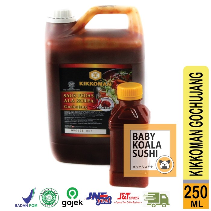 

Sambal-Aneka- Gochujang Halal 250Ml By Kikkoman | Saus Pasta Cabai/Cabe Go Chujang -Aneka-Sambal.