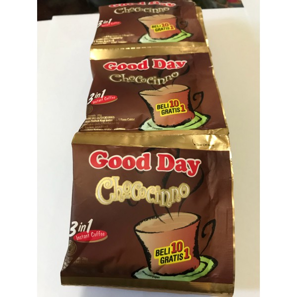 

PROMO GOOD DAY CHOCOCINNO 1 RENCENG / 10 SACHET / SASHET / PCS / GOODDAY TERMURAH