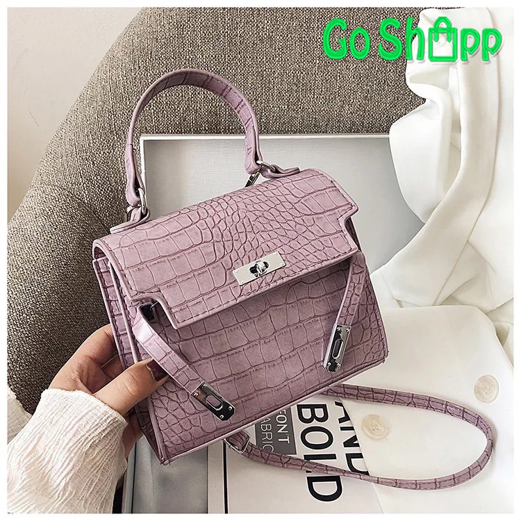 Tas Selempang Wanita Croro Motif Kulit Buaya Import - Tas Fashion Wanita Import Terbaru [SL34]