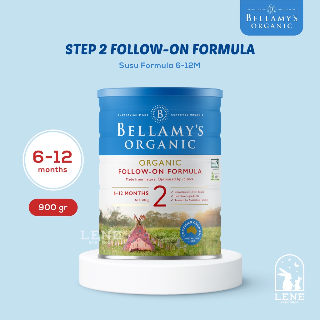 Bellamys Organic STEP 2 FOLLOW-ON FORMULA Bellamy SUSU FORMULA 6-12MONTHS 900G