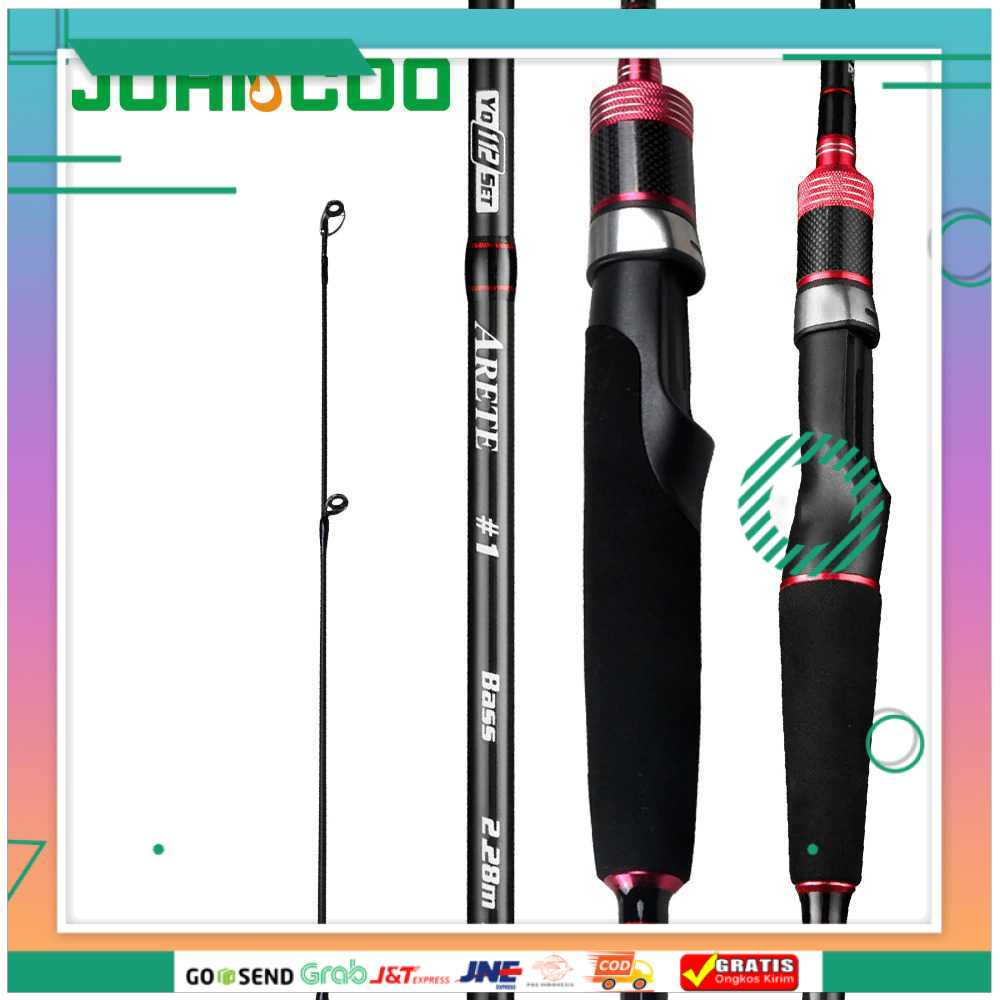 (BISA COD) FTIHSHPJOHNCOO Joran Pancing Fishing Rod Carbon Fiber - JC230