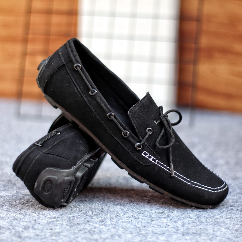 MOLK Sepatu Casual Slip On Pria Keren Original Kekinan Model Slop Mocasin Tali Santai Murah