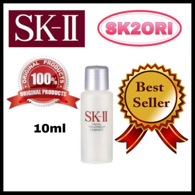 SK-II SKII SK2 SK II FTE 10ML Facial Treatment Essence 10 ml Pitera Kulit Glowing Mulus Kinclong Bercahaya Wajah Muka Skin