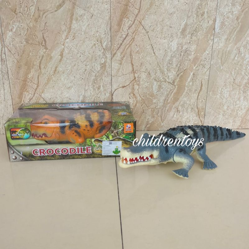 Mainan Crocodile Battery, Buaya Baterai