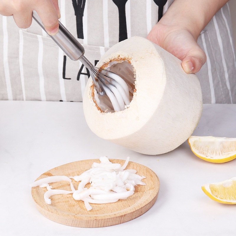 【Stainless】Alat Kerokan Kelapa/Coconut Fruit Scraper Tool/Alat Kerok Kerokan Buah Kelapa