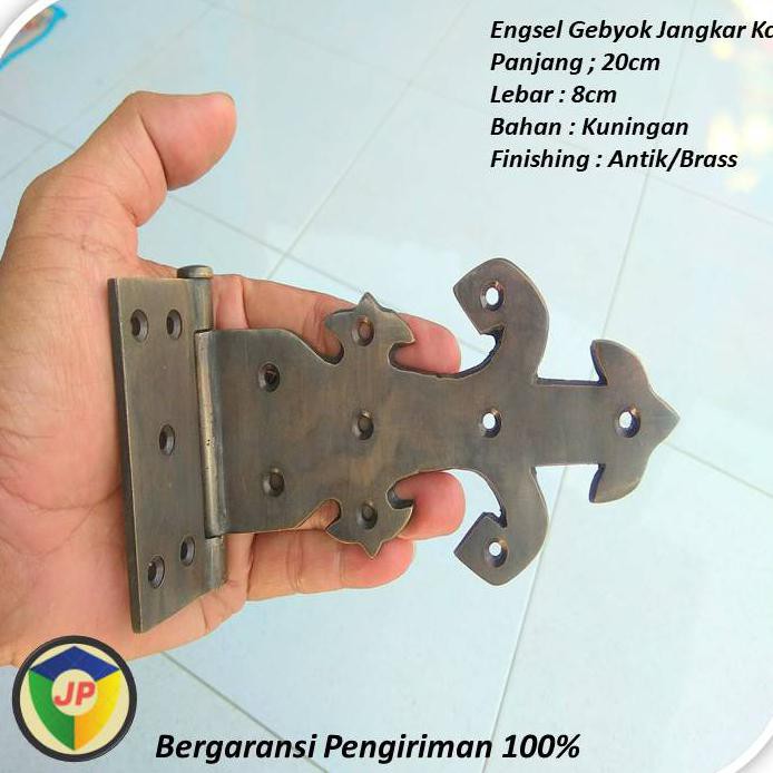 Engsel Pintu Gerbang Kuningan Antik Kecil