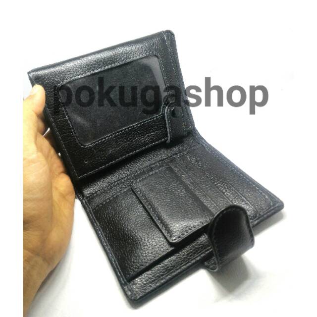 Dompet kulit wanita asli /dompet hitam /dompet muat banyak /dompet kulit asli garut