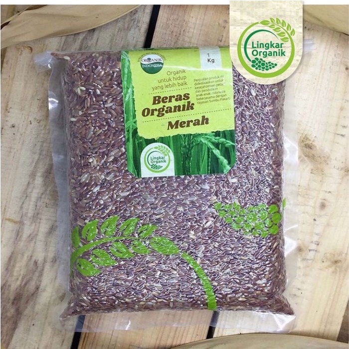 

Beras merah organik lingkar organik 1kg