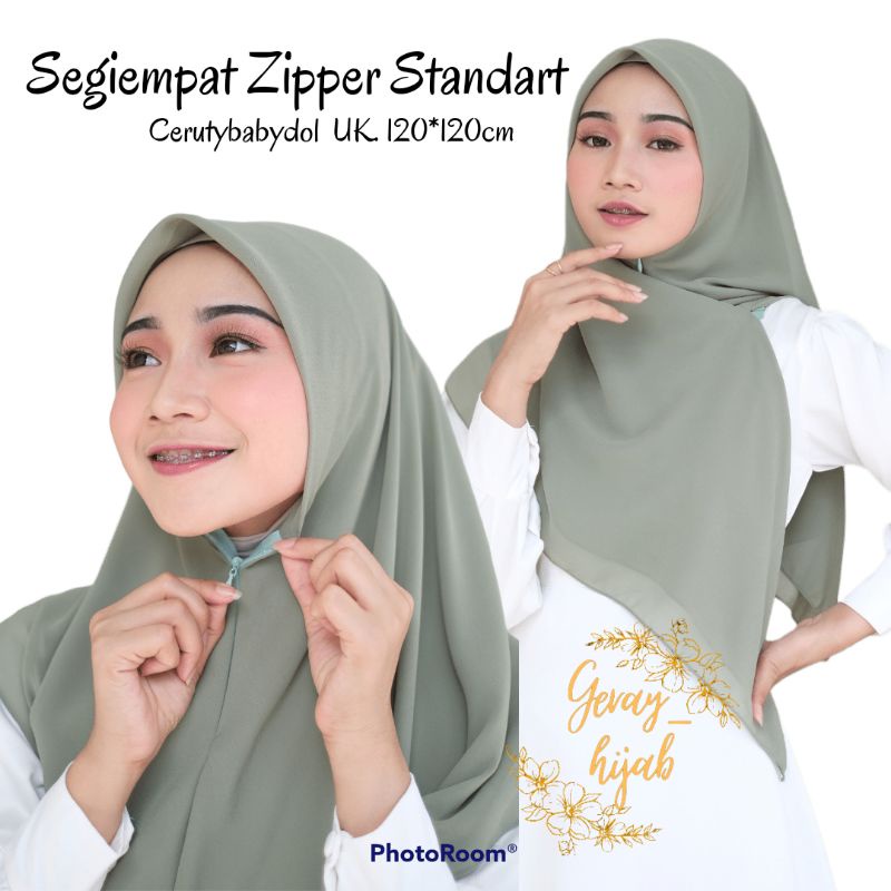 SEGIEMPAT ZIPPER STANDART / JILBAB SEGI EMPAT / HIJAB SEGI EMPAT / SEGIEMPAT INSTAN / JILBAB ZIPPER / SEGIEMPAT INNER / JILBAB INSTAN