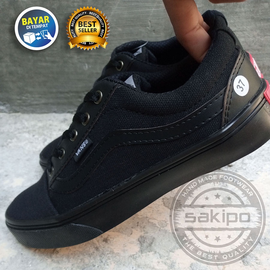 PROMO 8.8 KEMERDEKAAN SALE !! SEPATU SNEAKERS WANITA DAN PRIA REMAJA VANS OLDSKOOL VANS CACING TERMURAH TERLARIS / SEPATU SEKOLAH HITAM BERTALI / SEPATU HANG OUT / SAKIPO