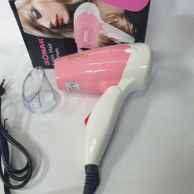 Hairdryer rambut salon alat pengering rambut sonar sn-13 hairdyer mini bisa dilipat