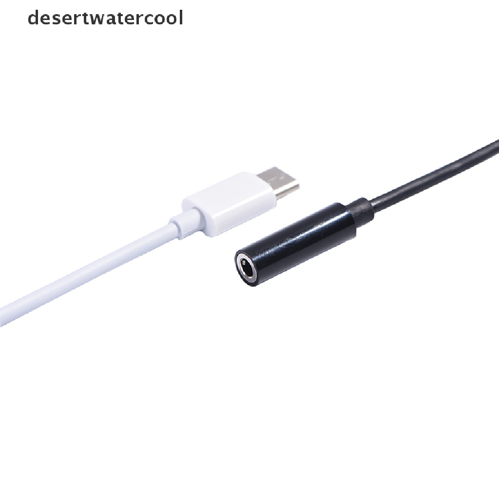 Deid Kabel Adapter USB 3.1 Tipe C male Ke 3.5 AUX Untuk Earphone