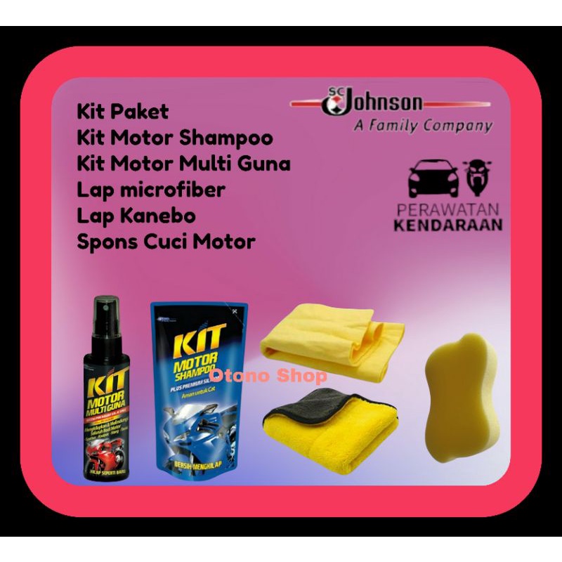 Baru Kit Motor Shampoo, Kit Paket, Kit Motor Shampoo,Kit Motor Multiguna,Lap Kanebo,Lap