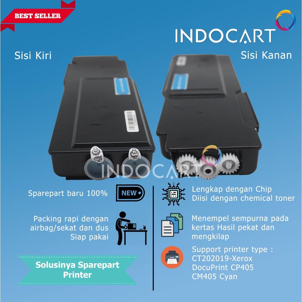 Toner Cartridge Compatible CT202019-Xerox DocuPrint CP405 CM405-Cyan