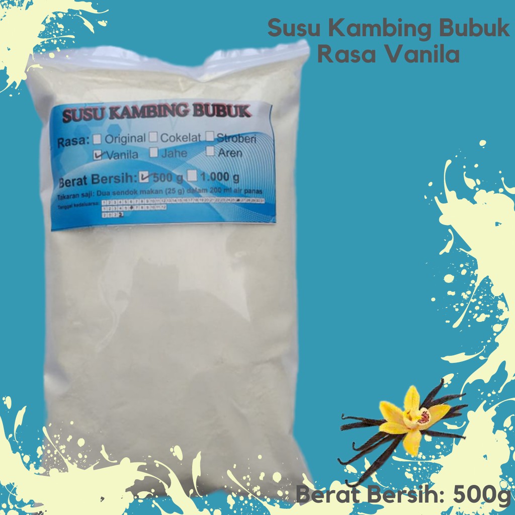 

Susu Kambing Bubuk Vanila 500 gr