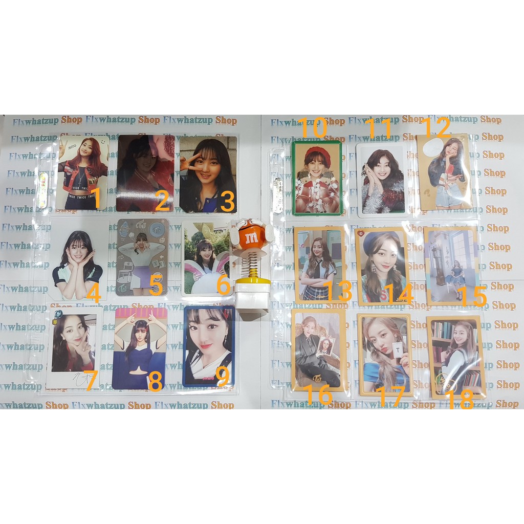 Twice Jihyo Official Photocard (All ERA) - TSB, Page Two, TCL, Signal, WIL, Yes or Yes &amp; Fancy