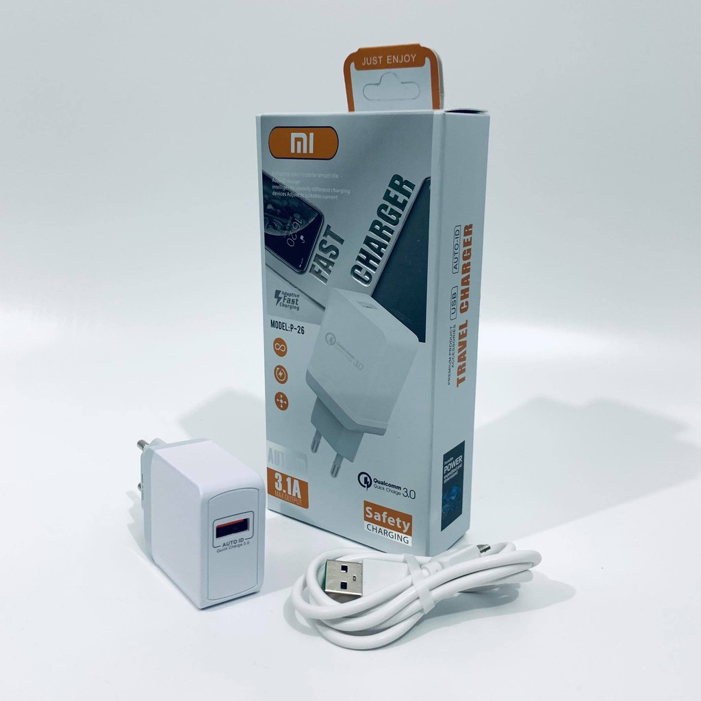 Charger P-26 Xiaomi Fast Charging QC 3.0