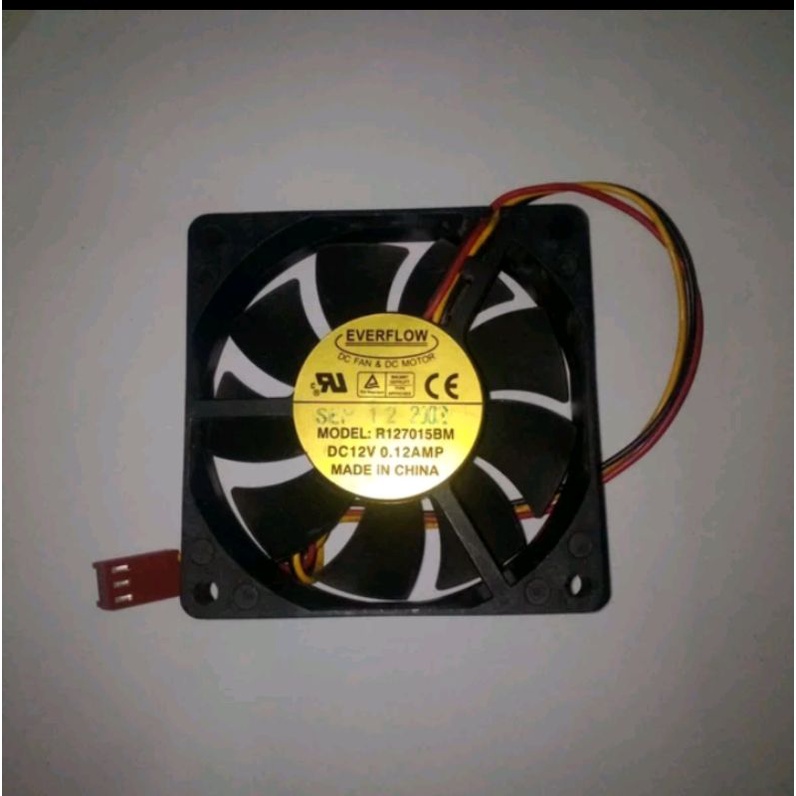 KIPAS FAN 7CM ORIGINAL EVERFLOW 12V 0.12A 3PIN GARANSI