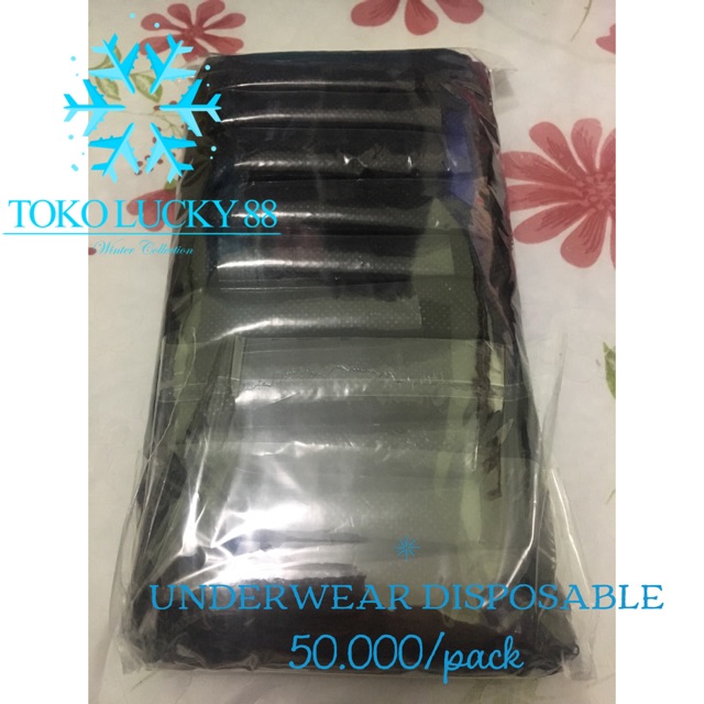 Celana dalam kertas sekali buang disposable underwear