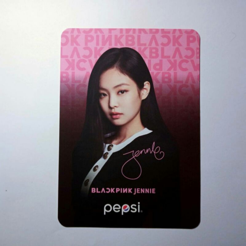 PHOTOCARD BLACKPINK PEPSI JENNIE
