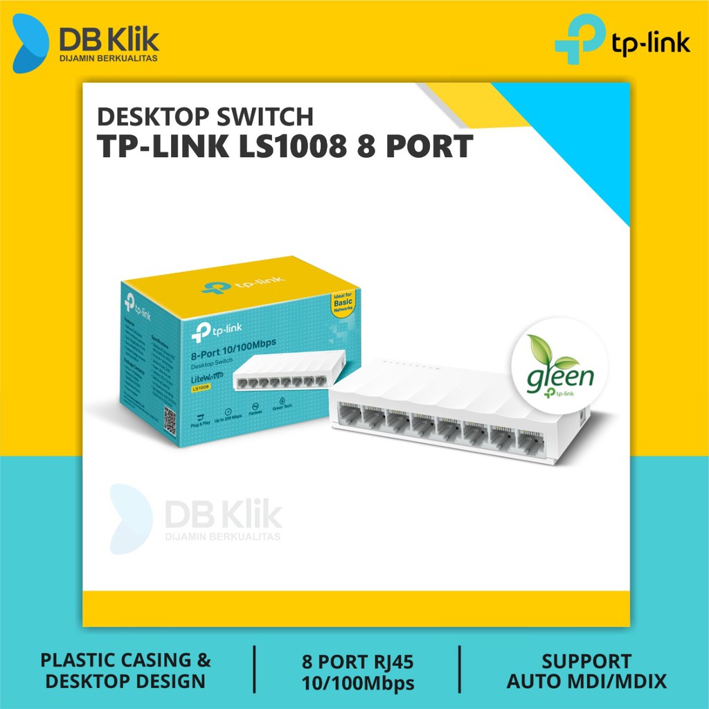 Tp-Link Desktop Switch Tp Link Ls1008 8 Port 10/100Mbps - Tplink Ls 1008