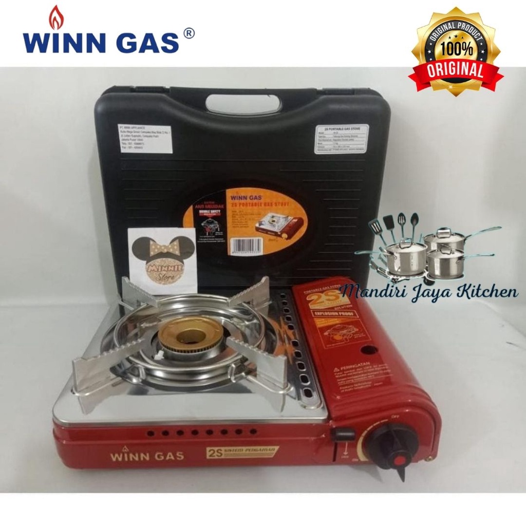 WINN GAS W-2S Kompor Gas Portable Double Safety Device