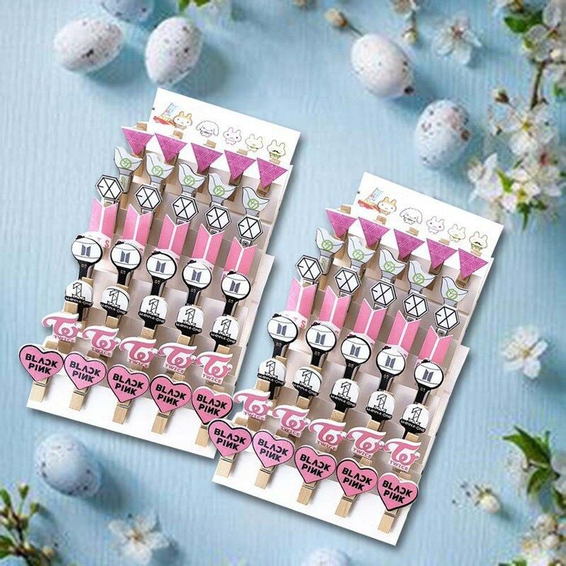 

( BTS ) Yo Yo Store Klip Kayu Kartu Lomo KPOP BTS+BLACKPINK+EXO+SEVENTEEN untuk Dekorasi/Kerajinan