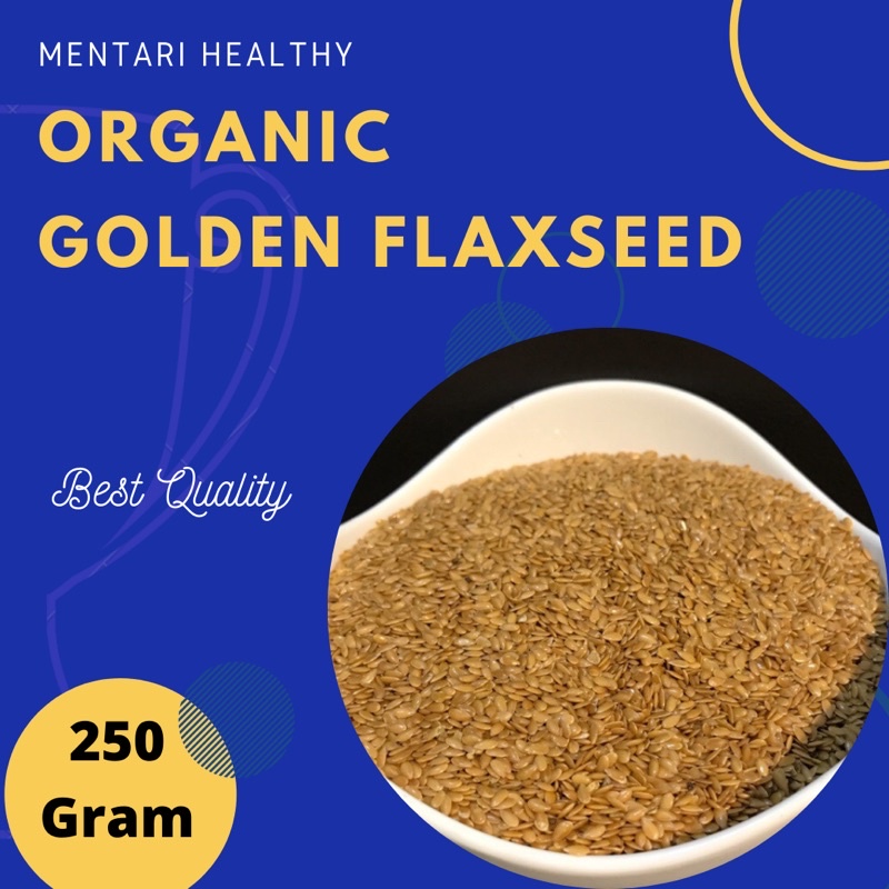 

ORGANIC GOLDEN FLAXSEED 250Gram