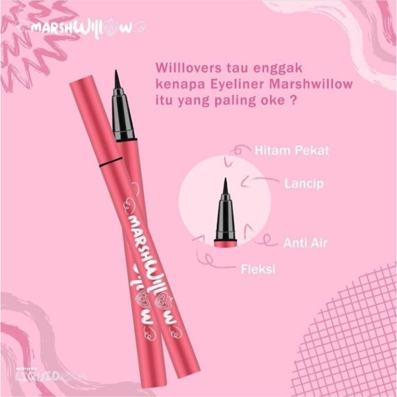 Marshwillow Waterproof Liquid Eyeliner